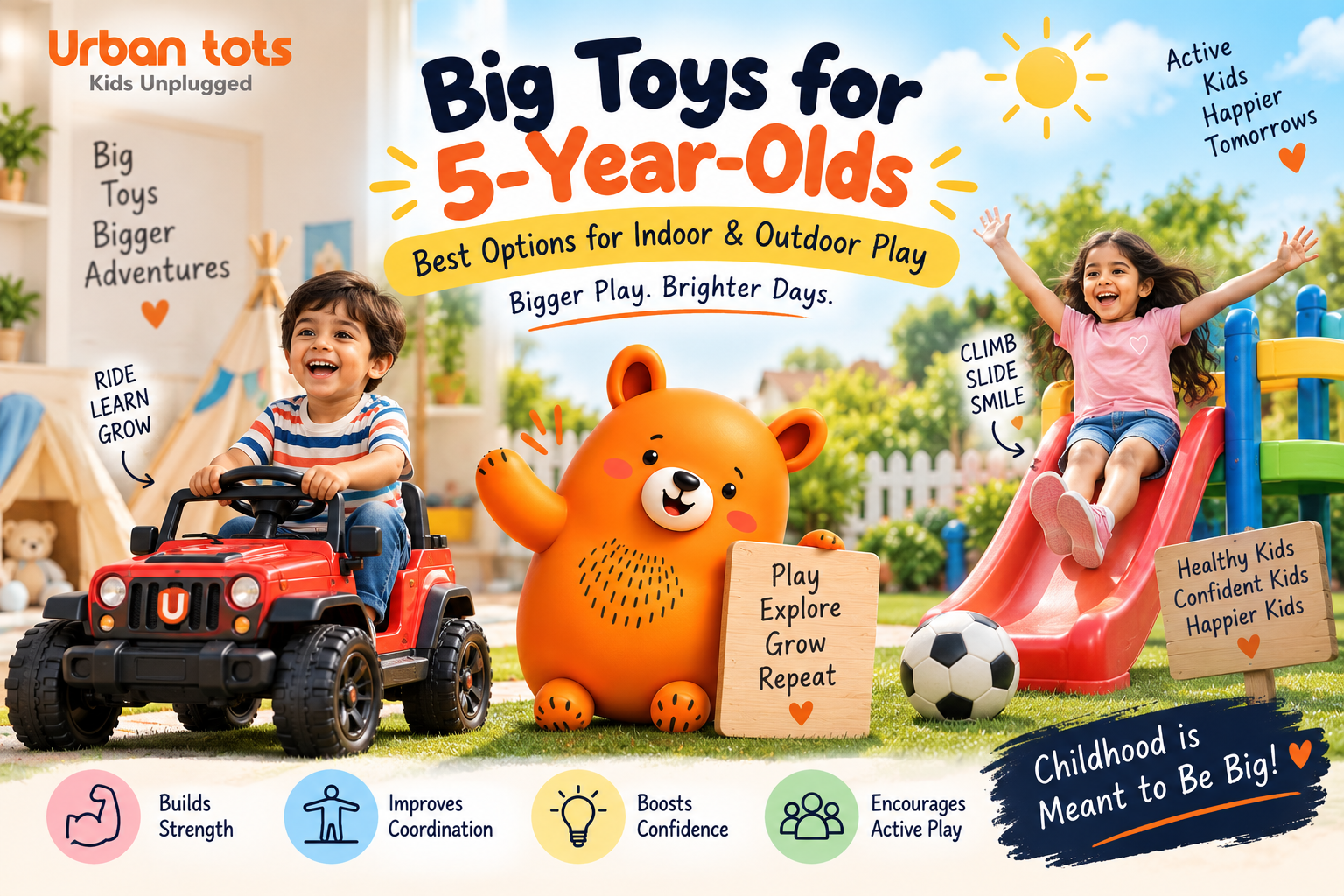 Big Toys for 5-Year-Olds: Best Options for Indoor & Outdoor Play